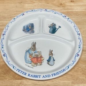 Vintage Eden Melamine Plate Peter Rabbit and Friends Images by F. Warne & Co.